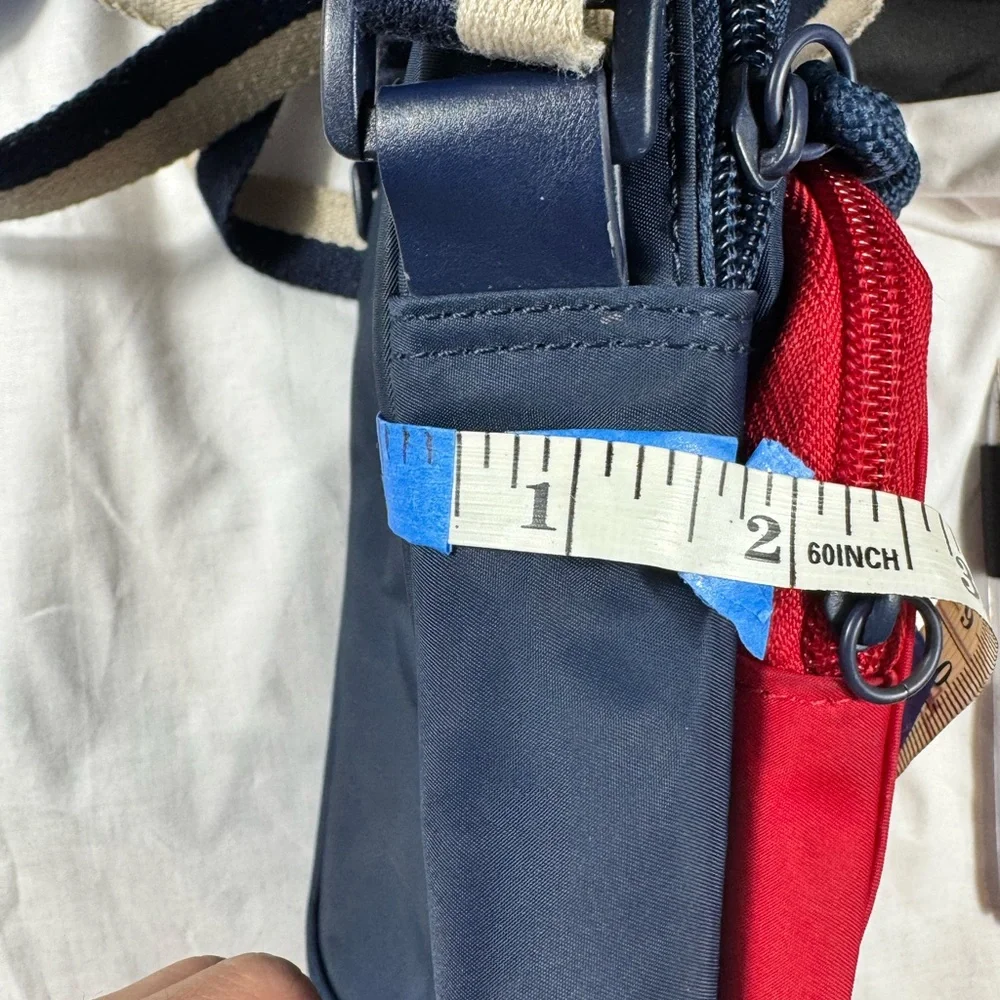Tommy Hilfiger Men’s Red and Blue Crossbody Bag - Good Condition - Picture 15 of 16